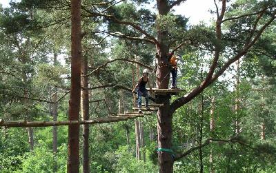 Parcours aventure Parcours aventure en solo près de Fontainebleau