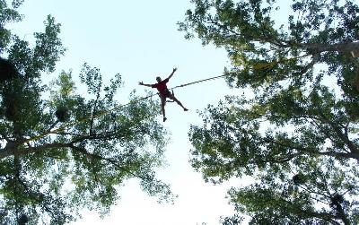 Parcours aventure Benji éjection à Cergy-Pontoise