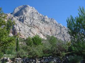 La Montagne Sainte Victoire depuis le refuge Cézanne.
