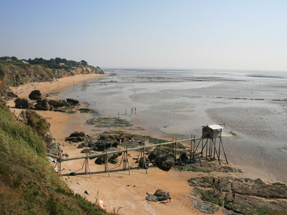 Plage de la Boutinardière à Pornic.