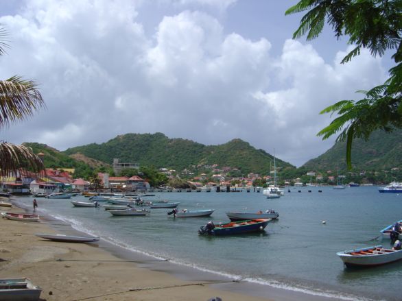 Les Saintes. Plage et Baie de Marigot