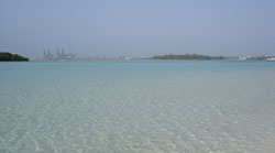 La baie de Boca-Chica en Rpublique Dominicaine