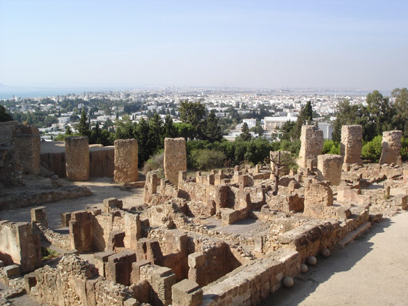 Les ruines de Carthage