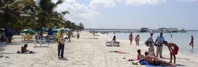 La plage de Boca-Chica en Rpublique Dominicaine